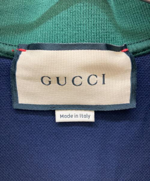 GUCCI（グッチ）GUCCI (グッチ) ポロシャツ ネイビー サイズ:175/96Aの古着・服飾アイテム
