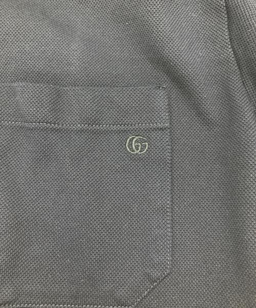 GUCCI（グッチ）GUCCI (グッチ) ポロシャツ ネイビー サイズ:175/96Aの古着・服飾アイテム