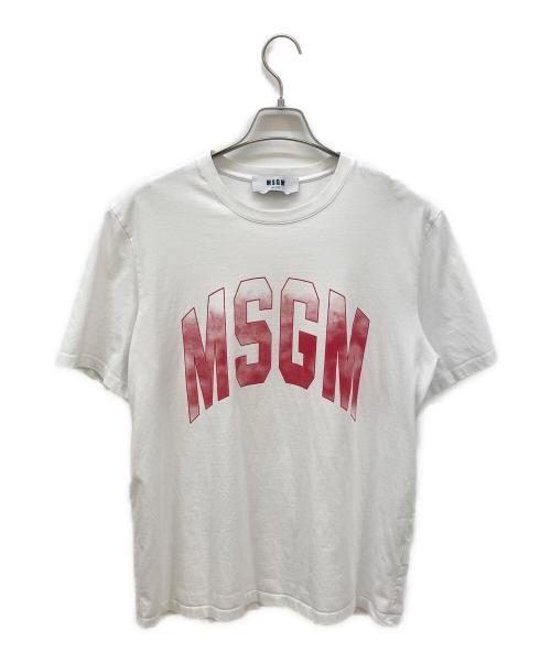 MSGM（エムエスジーエム）MSGM (エムエスジーエム) Tシャツ ホワイト サイズ:Lの古着・服飾アイテム