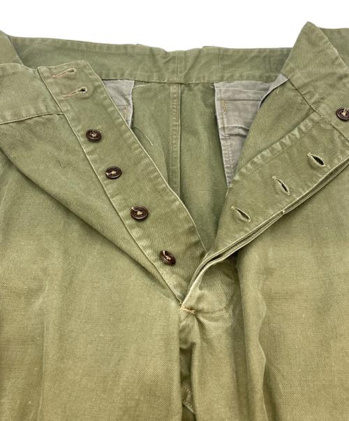 French Army（フランス軍）French Army (フレンチアーミー) 50’s M-47ミリタリーカーゴパンツ カーキ サイズ:35の古着・服飾アイテム