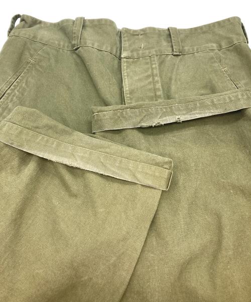 French Army（フランス軍）French Army (フレンチアーミー) 50’s M-47ミリタリーカーゴパンツ カーキ サイズ:35の古着・服飾アイテム