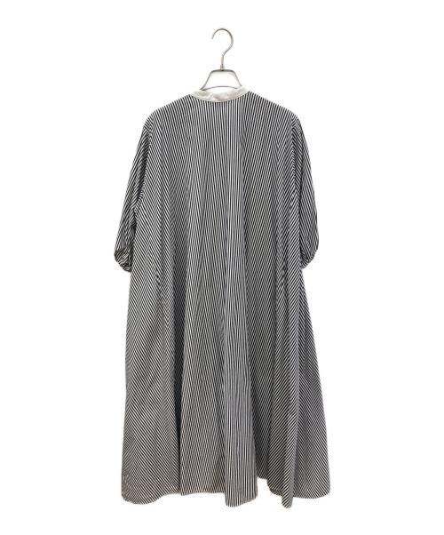 mizuiro-ind（ミズイロインド）mizuiro-ind (ミズイロインド) ストライプシャツワンピース グレー サイズ:-の古着・服飾アイテム