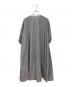 mizuiro-ind (ミズイロインド) ストライプシャツワンピース グレー サイズ:-：4000円