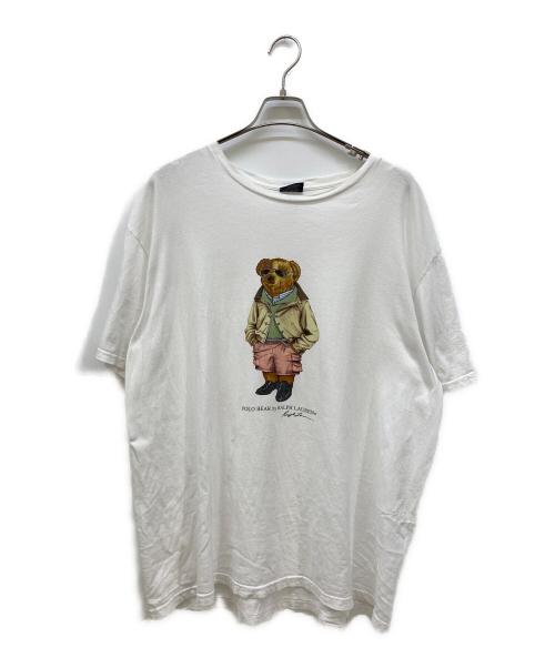 POLO RALPH LAUREN（ポロ・ラルフローレン）POLO RALPH LAUREN (ポロ・ラルフローレン) ポロベアプリントTシャツ ホワイト サイズ:XLの古着・服飾アイテム