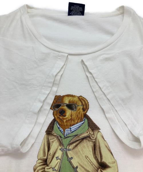 POLO RALPH LAUREN（ポロ・ラルフローレン）POLO RALPH LAUREN (ポロ・ラルフローレン) ポロベアプリントTシャツ ホワイト サイズ:XLの古着・服飾アイテム