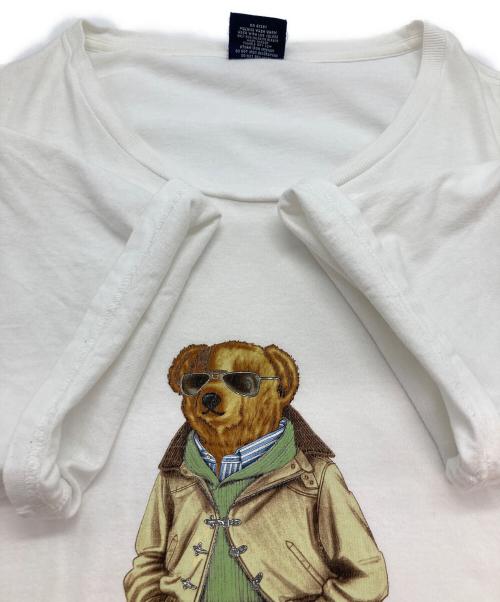POLO RALPH LAUREN（ポロ・ラルフローレン）POLO RALPH LAUREN (ポロ・ラルフローレン) ポロベアプリントTシャツ ホワイト サイズ:XLの古着・服飾アイテム