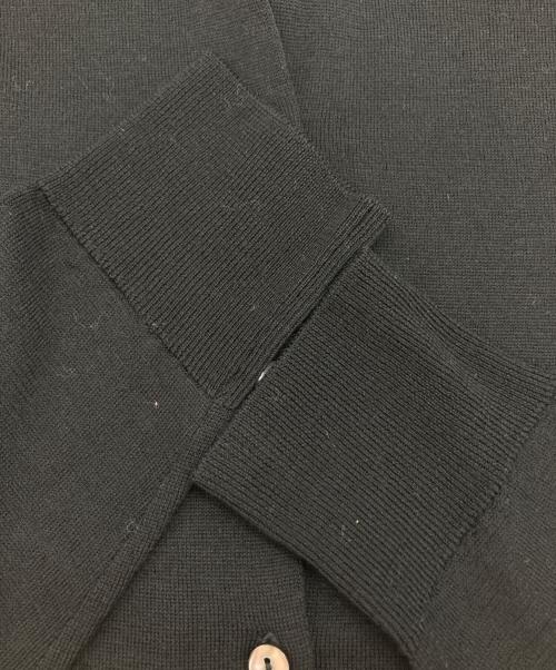 JOHN SMEDLEY（ジョンスメドレー）JOHN SMEDLEY (ジョンスメドレー) ラウンドネックカーディガン ブラック サイズ:Ⅿの古着・服飾アイテム