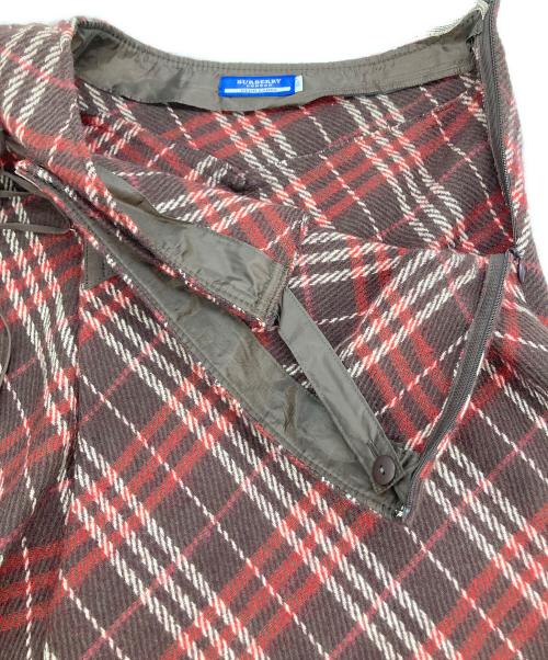 BURBERRY BLUE LABEL（バーバリー ブルー レーベル）BURBERRY BLUE LABEL (バーバリーロンドンブルーレーベル) チェックスカート レッド サイズ:Ｓの古着・服飾アイテム