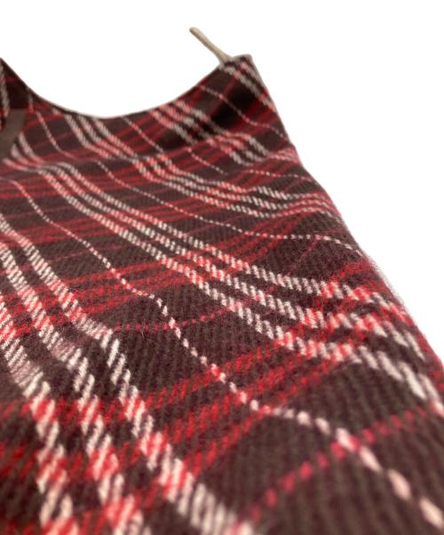 BURBERRY BLUE LABEL（バーバリー ブルー レーベル）BURBERRY BLUE LABEL (バーバリーロンドンブルーレーベル) チェックスカート レッド サイズ:Ｓの古着・服飾アイテム