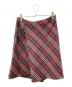BURBERRY BLUE LABEL（バーバリーロンドンブルーレーベル）の古着「チェックスカート」｜レッド
