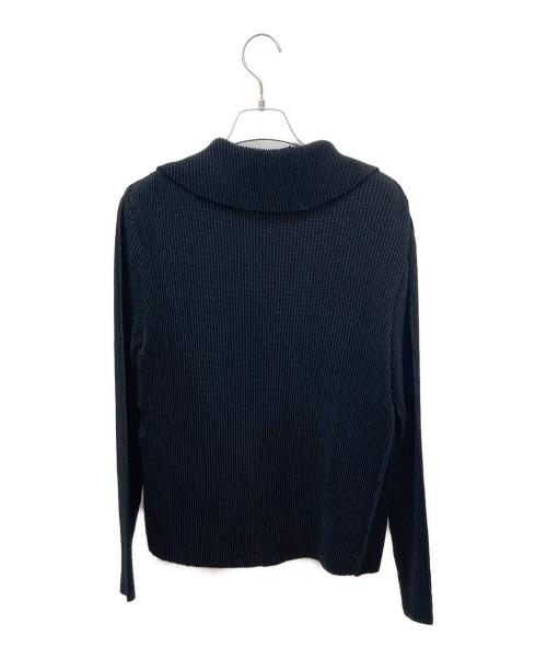 SPECCHIO（スペッチオ）SPECCHIO (スペッチオ) シャトルプリーツ ドレープ衿ジャケット ブラック サイズ:40の古着・服飾アイテム