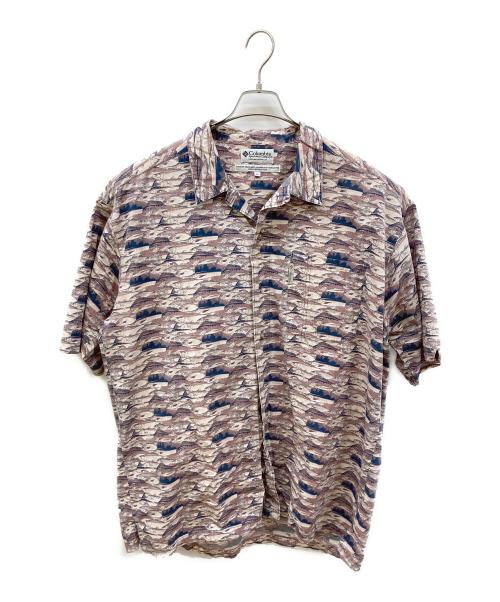 Columbia（コロンビア）Columbia (コロンビア) 半袖シャツ ブラウン サイズ:XLの古着・服飾アイテム