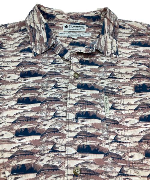 Columbia（コロンビア）Columbia (コロンビア) 半袖シャツ ブラウン サイズ:XLの古着・服飾アイテム