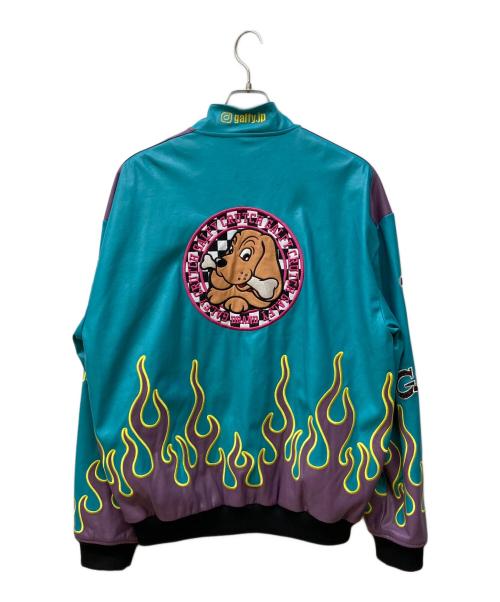 GALFY（ガルフィー）GALFY (ガルフィー) 走り屋犬革 JKT スカイブルー サイズ:XLの古着・服飾アイテム