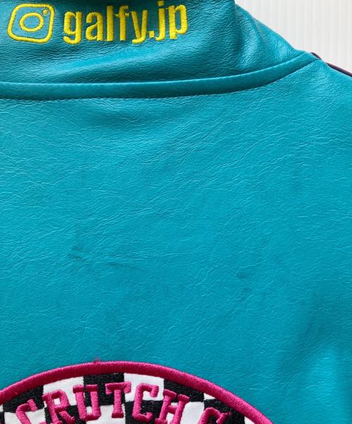 GALFY（ガルフィー）GALFY (ガルフィー) 走り屋犬革 JKT スカイブルー サイズ:XLの古着・服飾アイテム
