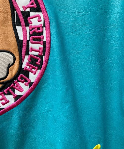 GALFY（ガルフィー）GALFY (ガルフィー) 走り屋犬革 JKT スカイブルー サイズ:XLの古着・服飾アイテム