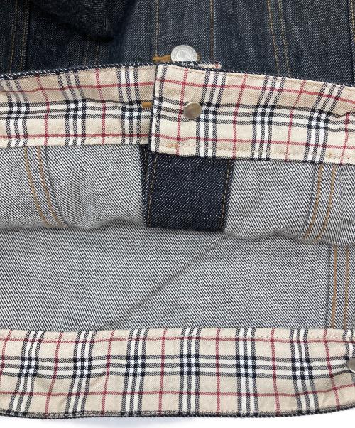 BURBERRY BLUE LABEL（バーバリーロンドンブルーレーベル）BURBERRY BLUE LABEL (バーバリーロンドンブルーレーベル) デニムジャケット ブラック サイズ:Mの古着・服飾アイテム