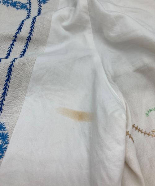 YEAH RIGHT!（イェーライト）YEAH RIGHT! (イェーライト) 花柄刺繍パンツ ホワイト サイズ:1の古着・服飾アイテム