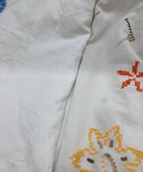 YEAH RIGHT!（イェーライト）YEAH RIGHT! (イェーライト) 花柄刺繍パンツ ホワイト サイズ:1の古着・服飾アイテム