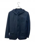 EMPORIO ARMANIエンポリオアルマーニ）の古着「Wool Blend Hooded Slim Fit Jacket」｜ネイビー