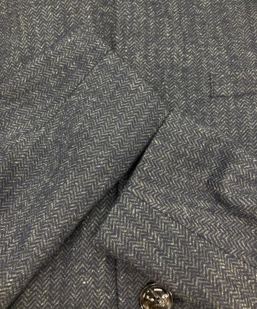 EMPORIO ARMANI（エンポリオアルマーニ）EMPORIO ARMANI (エンポリオアルマーニ) Wool Blend Hooded Slim Fit Jacket ネイビー サイズ:50の古着・服飾アイテム