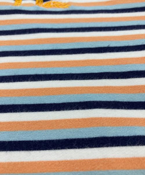 EVISU（エヴィス）EVISU (エヴィス) ボーダーポロシャツ オレンジ サイズ:Lの古着・服飾アイテム