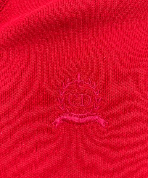 Christian Dior MONSIEUR（クリスチャンディオールムッシュ）Christian Dior MONSIEUR (クリスチャンディオールムッシュ) Vネックニット レッド サイズ:Ⅿの古着・服飾アイテム