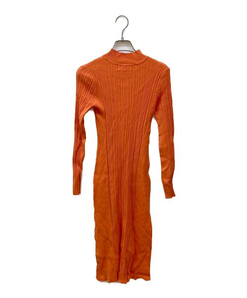 Lily Brown（リリーブラウン）Lily Brown (リリーブラウン) エンブロイダリーレイヤードワンピース ブラック×オレンジ サイズ:FREEの古着・服飾アイテム