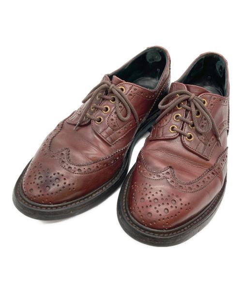 Tricker's（トリッカーズ）Tricker's (トリッカーズ) ウィングチップシューズ レッド サイズ:9の古着・服飾アイテム