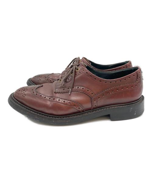 Tricker's（トリッカーズ）Tricker's (トリッカーズ) ウィングチップシューズ レッド サイズ:9の古着・服飾アイテム