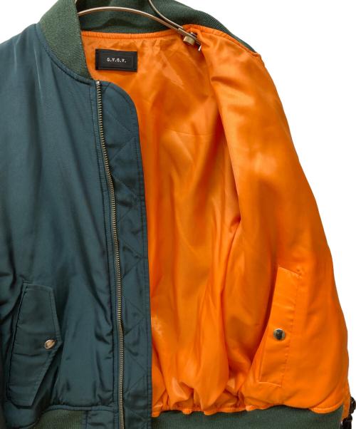 G.V.G.V（ジーヴィージーヴィー）G.V.G.V (ジーヴィージーヴィー) レースアップブルゾン グリーン サイズ:XSの古着・服飾アイテム