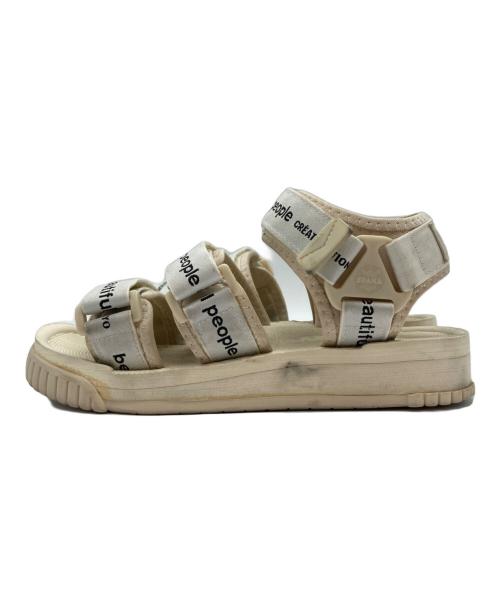 shaka（シャカ）SHAKA (シャカ) beautiful people (ビューティフルピープル) スポーツサンダル ベージュ サイズ:38の古着・服飾アイテム