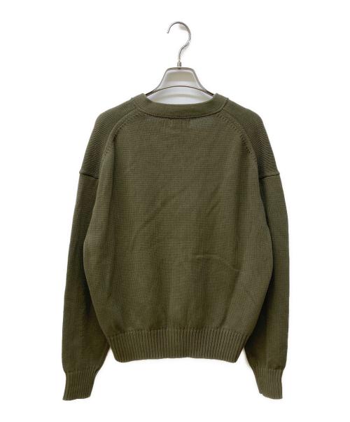 POLO RALPH LAUREN（ポロ・ラルフローレン）POLO RALPH LAUREN (ポロ・ラルフローレン) ハイゲージワンポイントロゴカーディガン グリーン サイズ:Mの古着・服飾アイテム