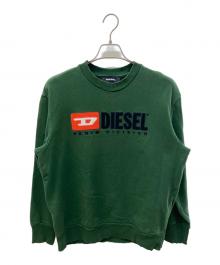 DIESEL（ディーゼル）の古着「ロゴ刺繍スウェット」｜グリーン
