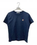 maison kitsuneメゾンキツネ）の古着「フォックスヘッド パッチ クラシック Ｔシャツ」｜ネイビー