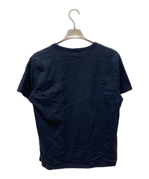 maison kitsune（メゾンキツネ）maison kitsune (メゾンキツネ) フォックスヘッド パッチ クラシック Ｔシャツ ネイビー サイズ:Lの古着・服飾アイテム