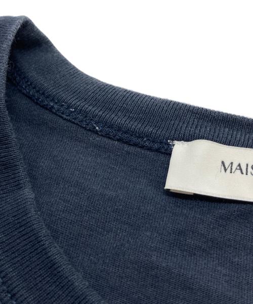 maison kitsune（メゾンキツネ）maison kitsune (メゾンキツネ) フォックスヘッド パッチ クラシック Ｔシャツ ネイビー サイズ:Lの古着・服飾アイテム