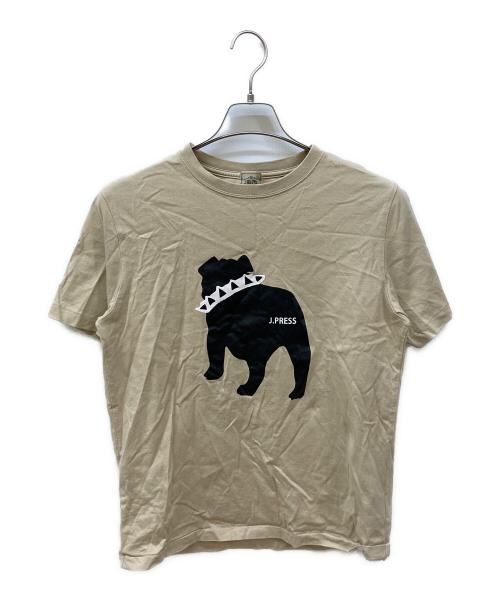 J.PRESS（ジェイプレス）J.PRESS (ジェイプレス) Tシャツ ベージュ サイズ:Lの古着・服飾アイテム