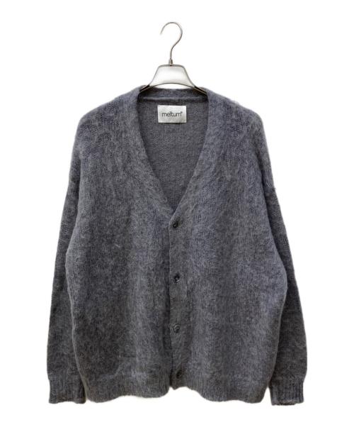 meltum（メルタム）meltum (メルタム) モヘアブレンドカーディガン グレー サイズ:FREEの古着・服飾アイテム