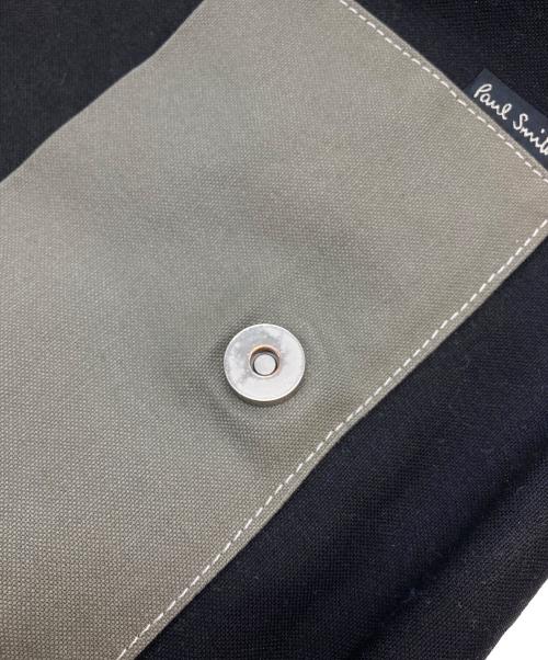 PAUL SMITH（ポールスミス）PAUL SMITH (ポールスミス) キャンバスショルダーバッグ ブラック サイズ:-の古着・服飾アイテム