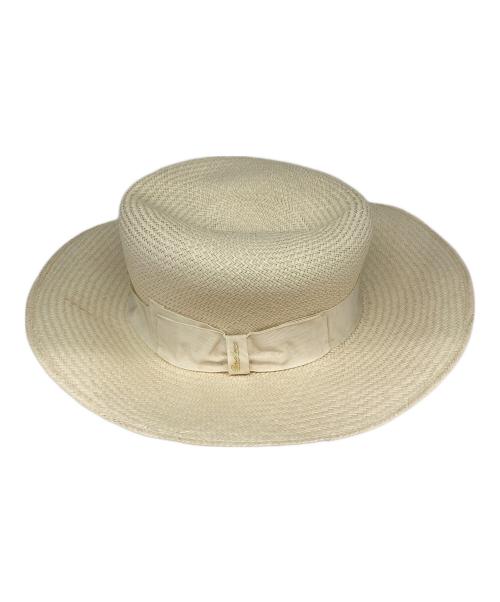 BORSALINO（ボルサリーノ）BORSALINO (ボルサリーノ) パナマハット アイボリーの古着・服飾アイテム