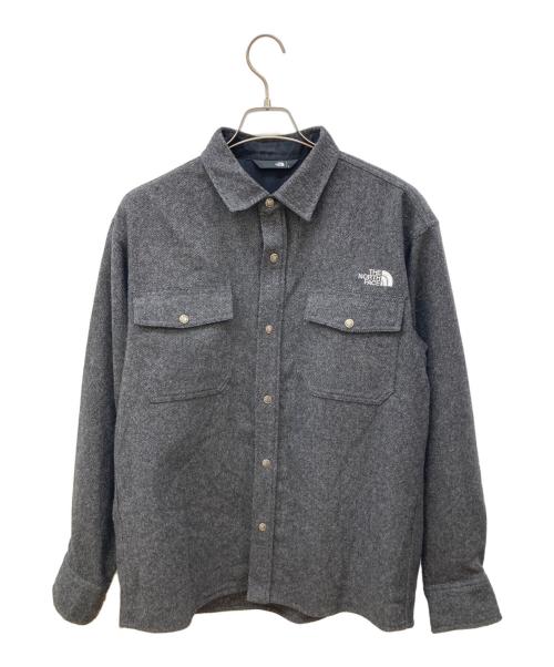 THE NORTH FACE（ザ ノース フェイス）THE NORTH FACE (ザ ノース フェイス) Brushwood Wool Shirt グレー サイズ:Lの古着・服飾アイテム