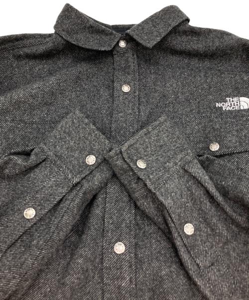THE NORTH FACE（ザ ノース フェイス）THE NORTH FACE (ザ ノース フェイス) Brushwood Wool Shirt グレー サイズ:Lの古着・服飾アイテム