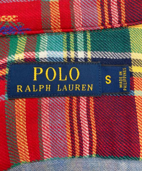 POLO RALPH LAUREN（ポロ・ラルフローレン）POLO RALPH LAUREN (ポロ・ラルフローレン) チマヨ柄チェックシャツ レッド サイズ:Sの古着・服飾アイテム