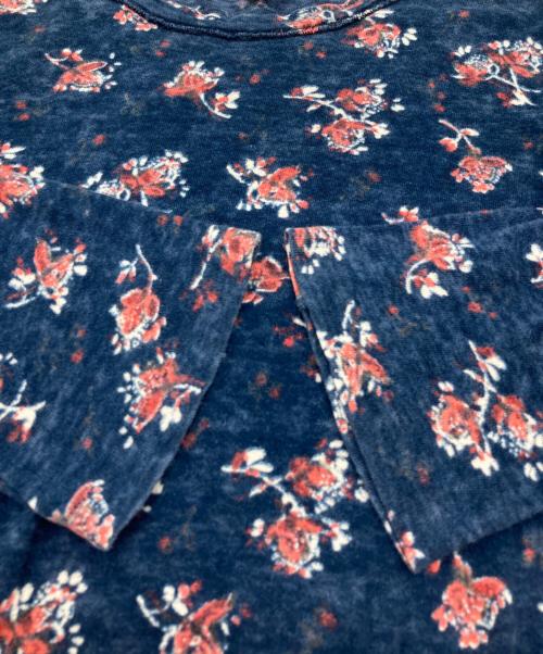45rpm（45アールピーエム）45rpm (45アールピーエム) 花柄カットソー インディゴ サイズ:2の古着・服飾アイテム