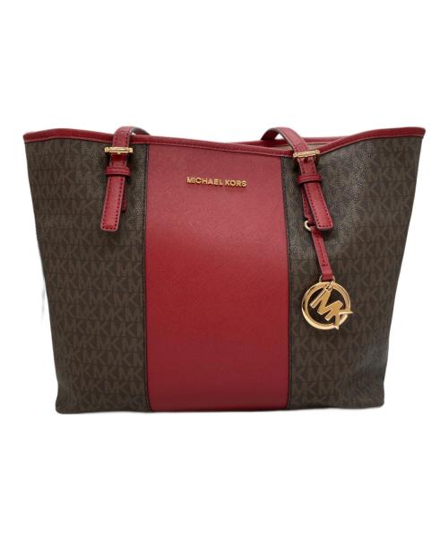 MICHAEL KORS（マイケル・コース）MICHAEL KORS (マイケル・コース) トートバッグ レッドの古着・服飾アイテム