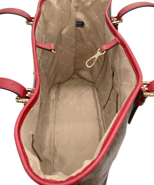MICHAEL KORS（マイケル・コース）MICHAEL KORS (マイケル・コース) トートバッグ レッドの古着・服飾アイテム