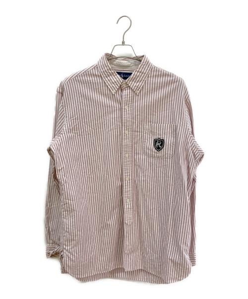 POLO RALPH LAUREN（ポロ・ラルフローレン）POLO RALPH LAUREN (ポロ・ラルフローレン) ストライプシャツ ライトピンク サイズ:XLの古着・服飾アイテム