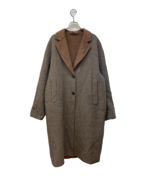 CLANE（クラネ）CLANE (クラネ) EP TWEED RIVER COAT ブラウン サイズ:1の古着・服飾アイテム