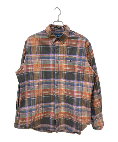 POLO RALPH LAUREN（ポロ・ラルフローレン）POLO RALPH LAUREN (ポロ・ラルフローレン) チェックシャツ ブラウン サイズ:XLの古着・服飾アイテム
